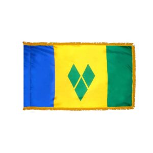 Saint Vincent and the Grenadines Flag Fringe Finish