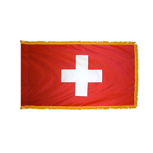 Switzerland Flag Fringe Finish