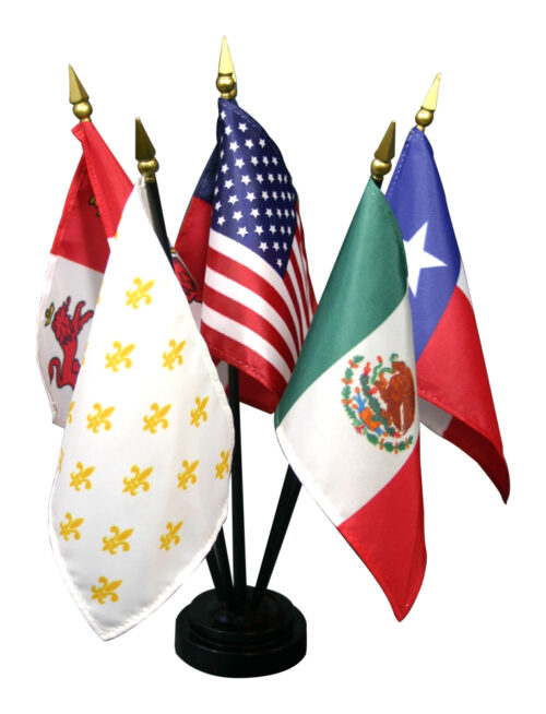 Texas Six Flags History Flag Set