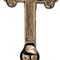 Plated Church Cross - Brass
