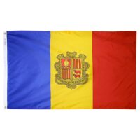 Andorra Government Flag - Grommets