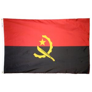 Nylon Angola Flag Grommets Finish