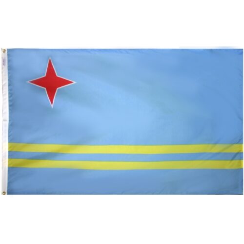 Nylon Aruba Flag Grommets Finish