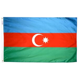 Nylon Azerbaijan Flag Grommets Finish