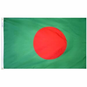 Nylon Bangladesh Flag Grommets Finish