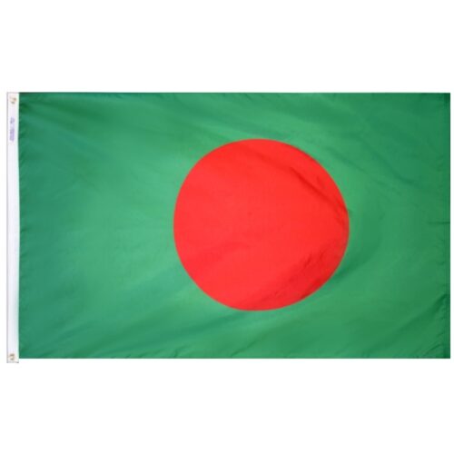 Nylon Bangladesh Flag Grommets Finish