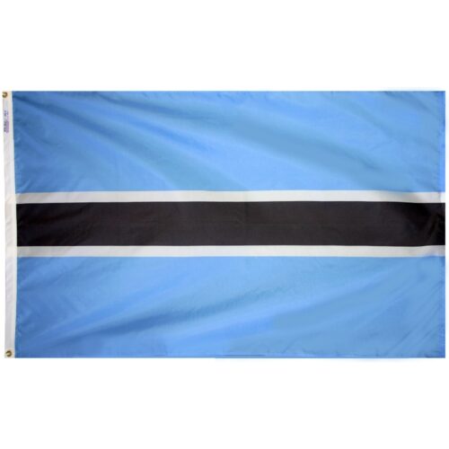 Nylon Botswana Flag Grommets Finish