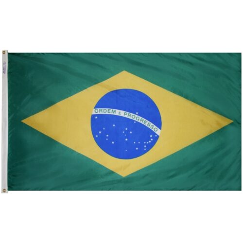Brazil Flag Grommets Finish