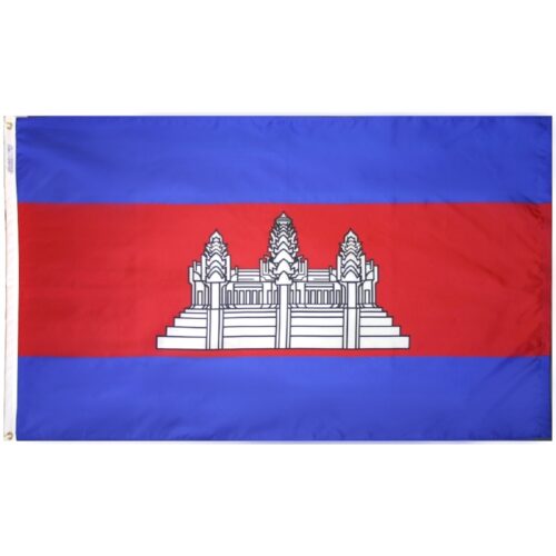 Nylon Cambodia Flag Grommets Finish