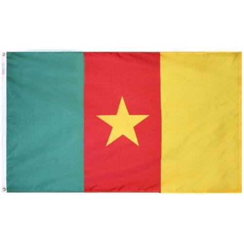Nylon Cameroon Flag Grommets Finish