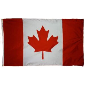 Nylon Canada Flag Grommets Finish