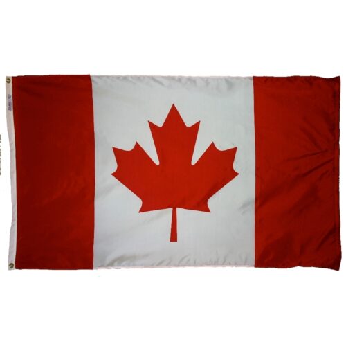 Nylon Canada Flag Grommets Finish