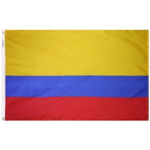 Nylon Colombia Flag Grommets Finish
