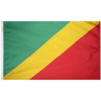 Republic of Congo Flag - Grommets