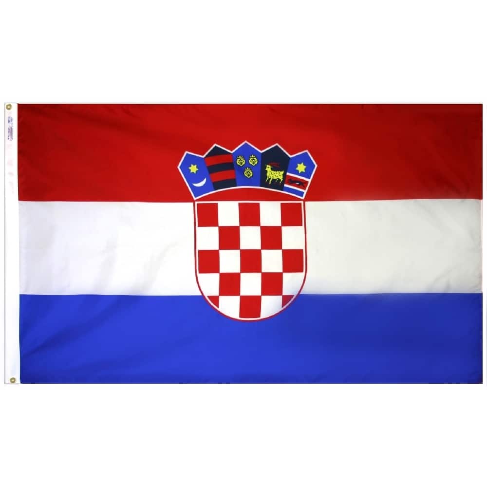 Croatia Flag - Grommets 2 Croatia Flag Grommets Finish