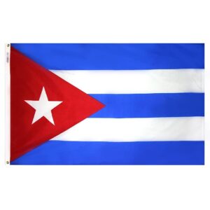 Nylon Cuba Flag Grommets Finish