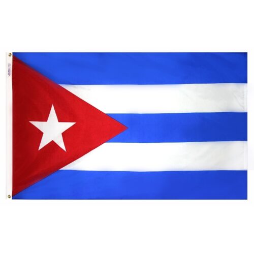 Nylon Cuba Flag Grommets Finish