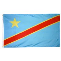 Democratic Republic of Congo Flag - Grommets