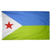 Djibouti Flag - Grommets