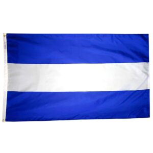 Nylon El Salvador Civil Flag Grommets Finish