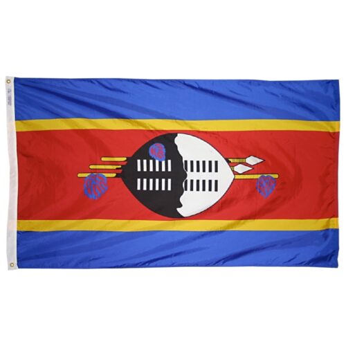 Nylon Eswatini Flag Grommets Finish