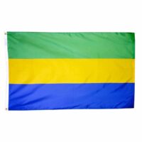 Gabon Flag - Grommets