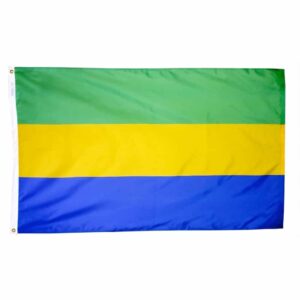 Nylon Gabon Flag