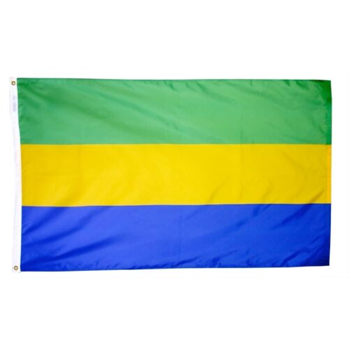 Nylon Gabon Flag