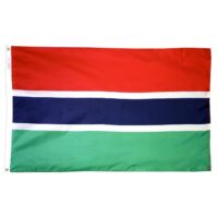 Gambia Flag - Grommets