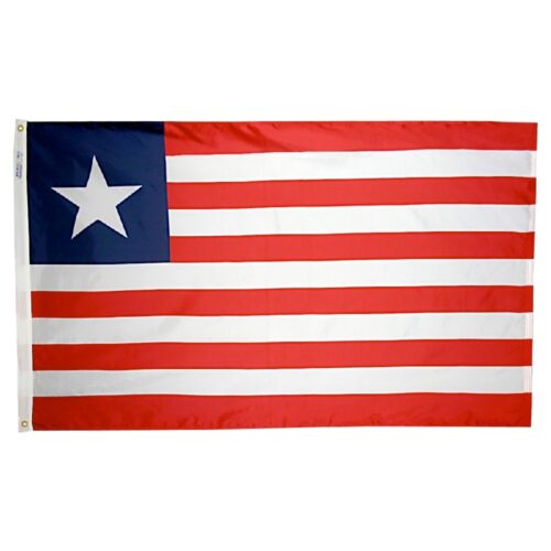 Nylon Liberia Flag Grommets Finish