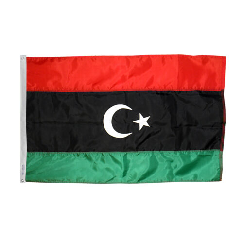 Libya Flag Grommets Finish