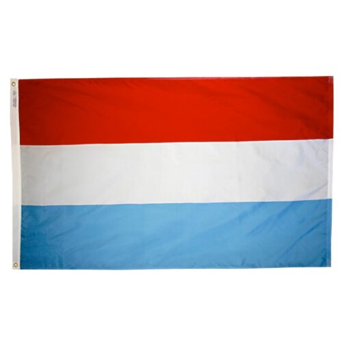 Nylon Luxembourg Flag Grommets Finish