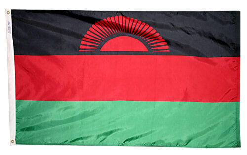 Nylon Malawi Flag Grommets Finish