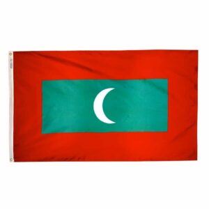 Nylon Maldives Flag Grommets Finish