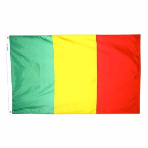 Nylon Mali Flag Grommets Finish