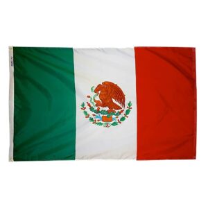 Nylon Mexico Flag Grommets Finish