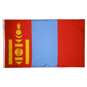 Nylon Mongolia Flag Grommets Finish