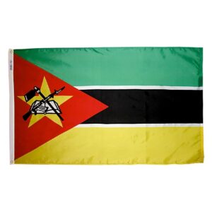Nylon Mozambique Flag Grommets Finish