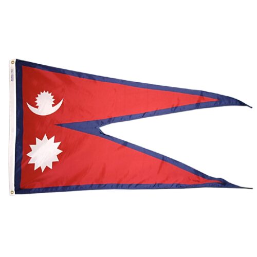 Nylon Nepal Flag Grommets Finish