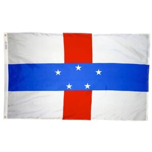 Nylon Netherlands Antilles Flag Grommets Finish