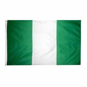 Nylon Nigeria Flag Grommets Finish