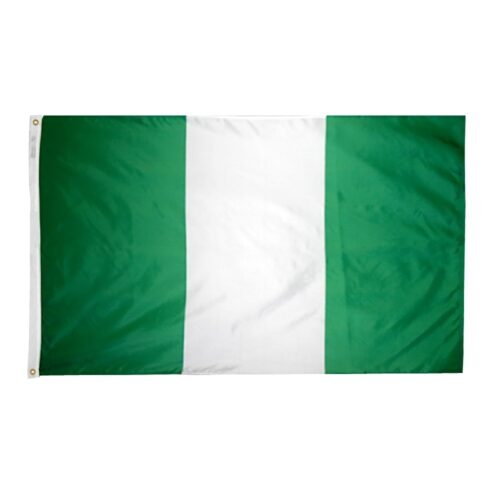 Nylon Nigeria Flag Grommets Finish