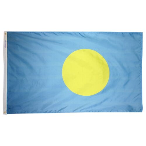 Nylon Palau Flag Grommets Finish