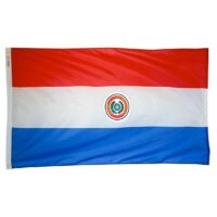 Paraguay Flag - Grommets