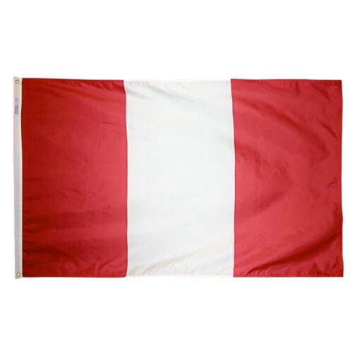 Nylon Peru Civil Flag Grommets Finish