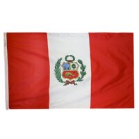 Peru Government Flag - Grommets