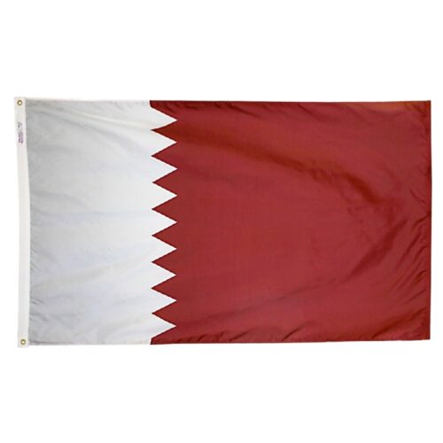 Nylon Qatar Flag Grommets Finish