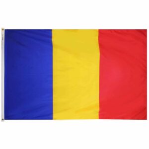 Nylon Romania Flag Grommets Finish