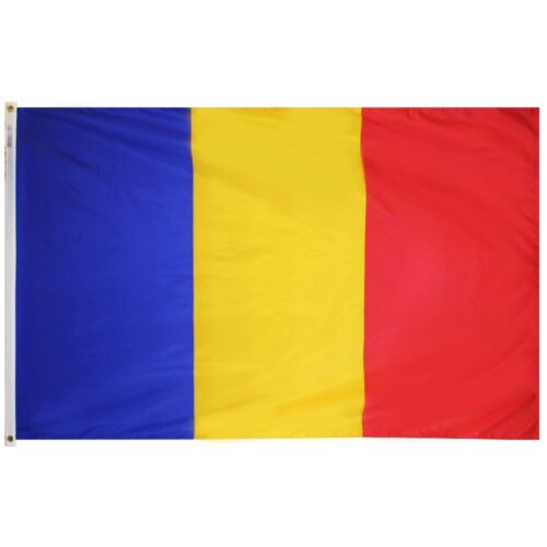 Nylon Romania Flag Grommets Finish