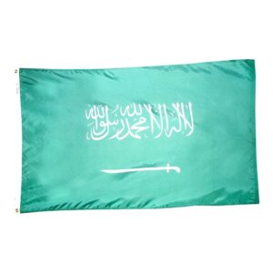 Nylon Saudi Arabia Flag Grommets Finish